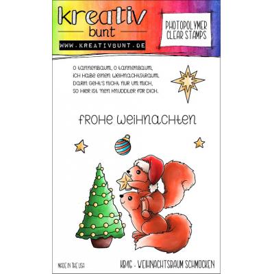 kreativbunt Stempel Weihnachtsbaum schmücken